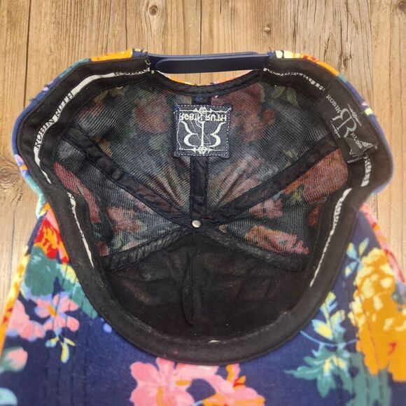 Robin Ruth New York City Quilted Floral Snapback Hat Cap Colorful Flower Fashion - Picture 9 of 10